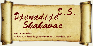 Đenadije Skakavac vizit kartica